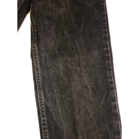 Levi’s 512 Slim Fit Tapered Leg Size 9 JR Womens Jeans Black 90's Made in USA - Picture 8 of 9